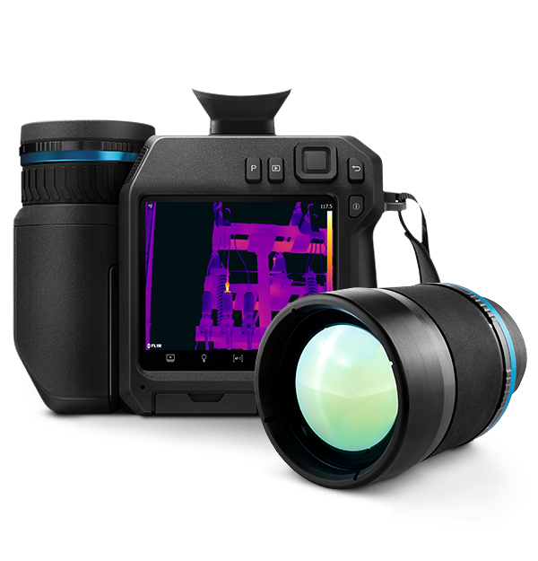 FLIR Série T8xx — câmera termográfica de alta performance com visor ocular integrado