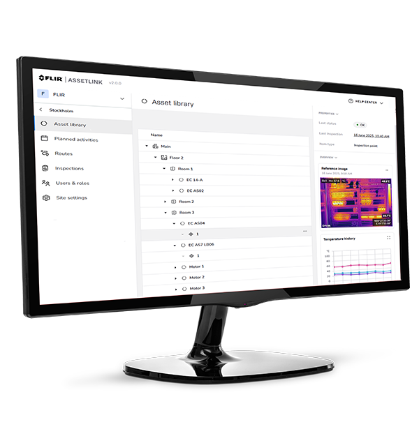 FLIR AssetLink — biblioteca de ativos no navegador