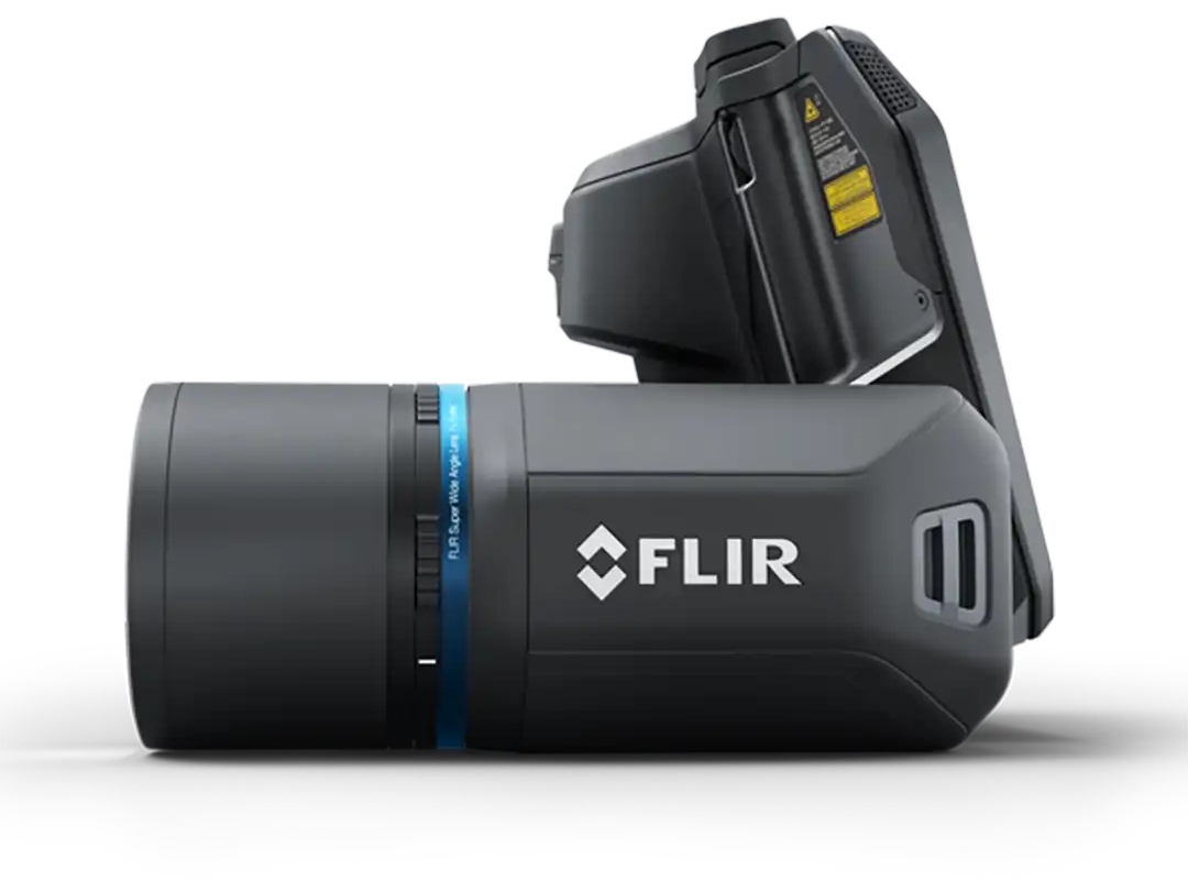 FLIR T5xx — bloco óptico que gira 180°