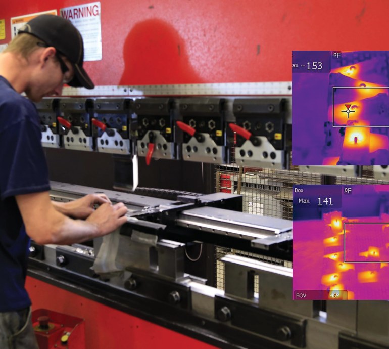 Process control com imagem térmica