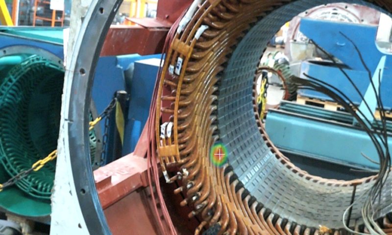 Descarga parcial em máquina rotativa